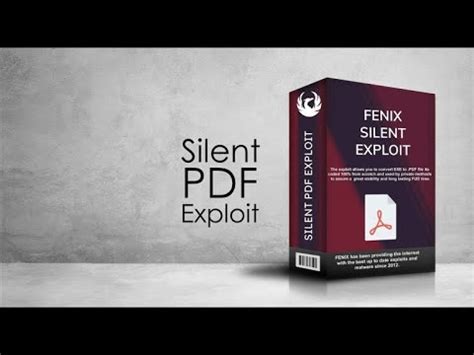 Silent Office Exploit Builder FUD 100 DOC PDF XLS PPT Exploit vulnerabilities in Word, Excel, PowerPoint and PDF files. . Pdf exploit builder
